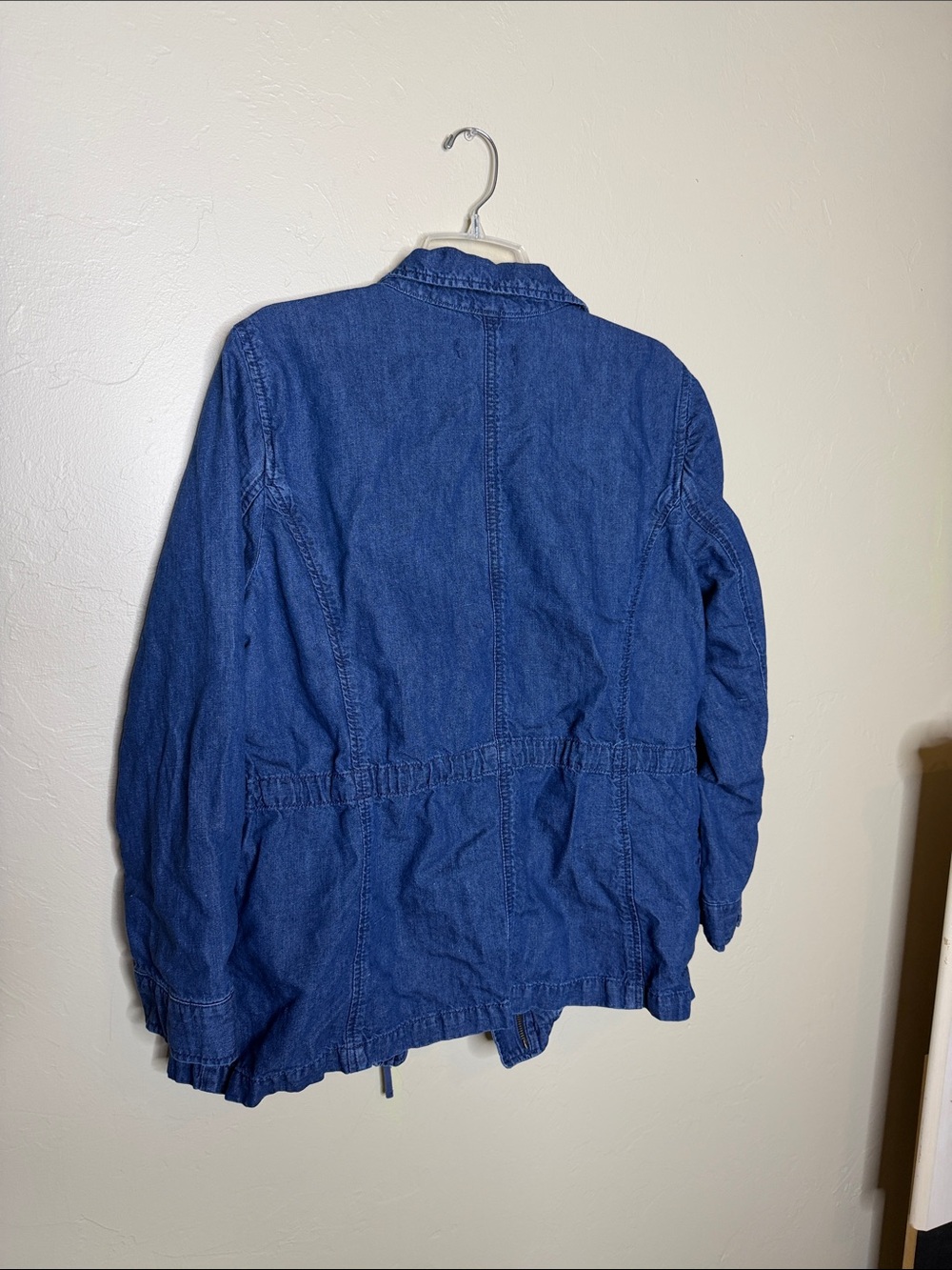 Talbots Dark Blue Denim Utility Jacket with Patch Pockets - Picture 8 of 8